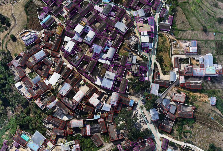 Ortofoto urbana con P1